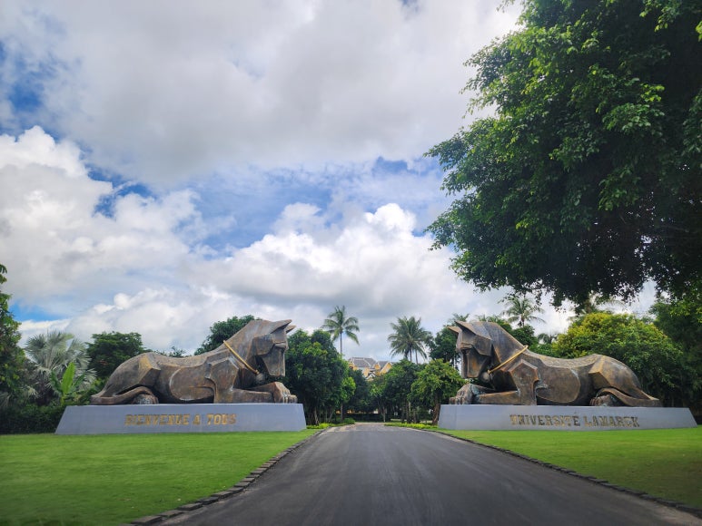 JW 리조트 입구, 개 동상 포토스팟