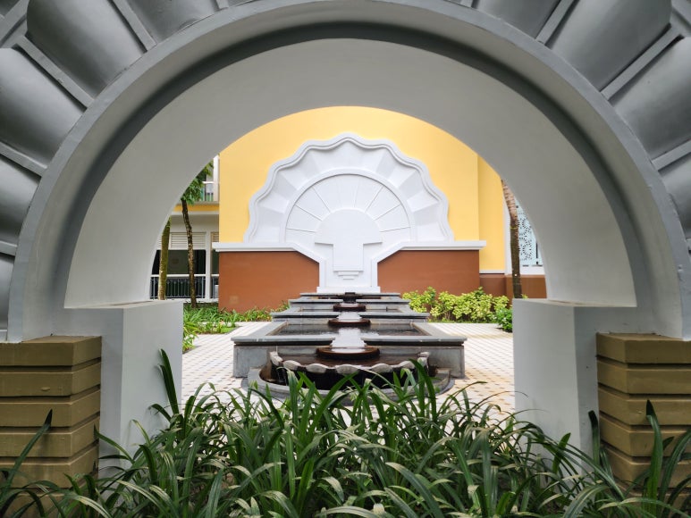 JW 메리어트 푸꾸옥, 객실 복도에서 느껴지는 대학 캠퍼스 분위기